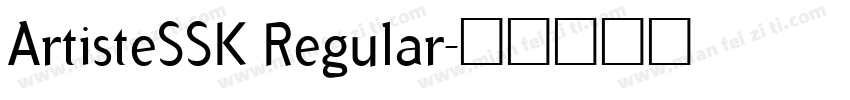 ArtisteSSK Regular字体转换